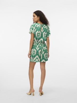 Vero Moda VMMENNY SS PLAYSUIT WVN GA Bosphorus/Melis | Freewear VMMENNY SS PLAYSUIT WVN GA - www.freewear.nl - Freewear
