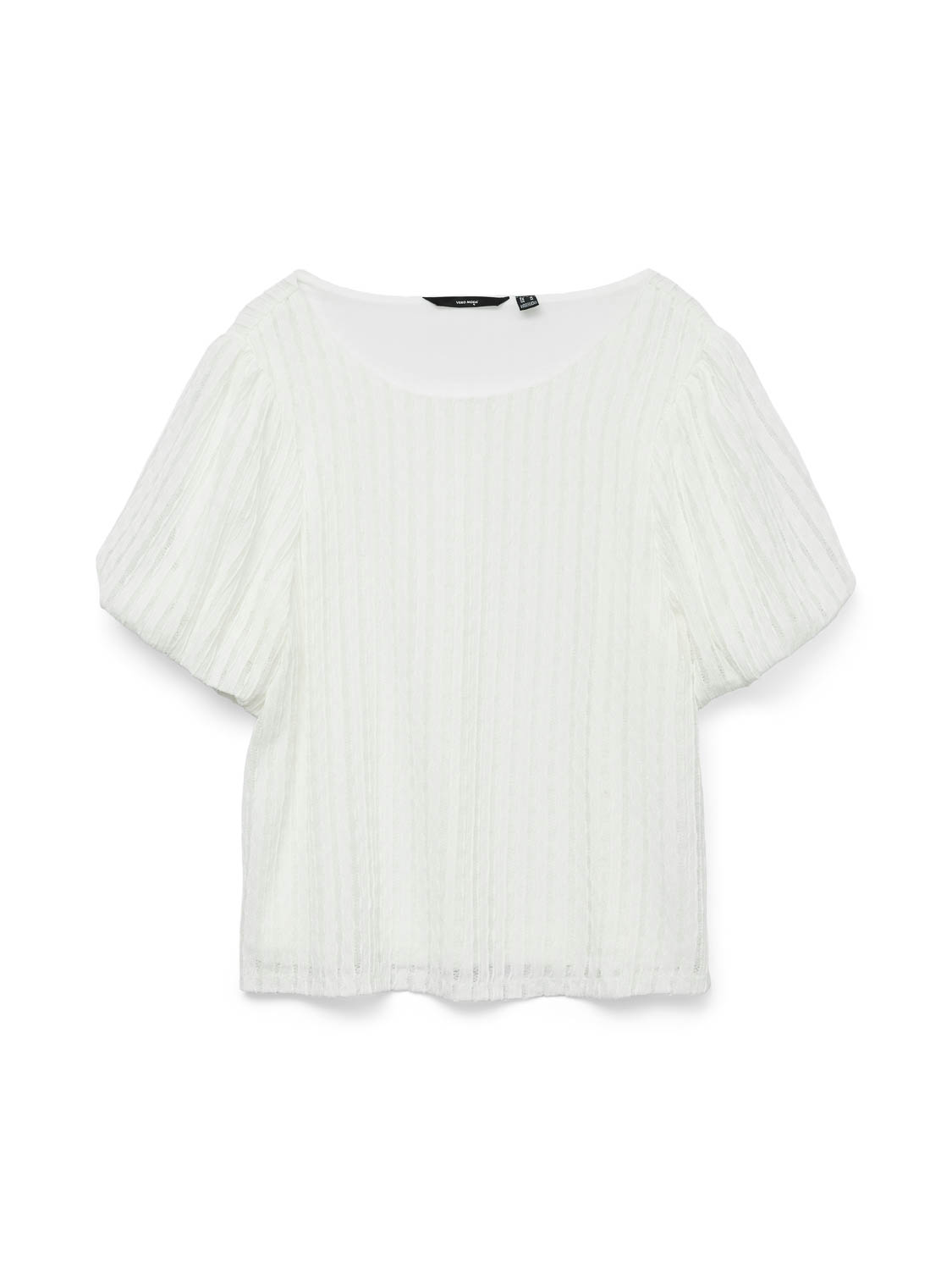 Vero Moda T-shirt Vmnomi Ss Top Jrs Ga 10324675 Snow White Dames Maat - XL