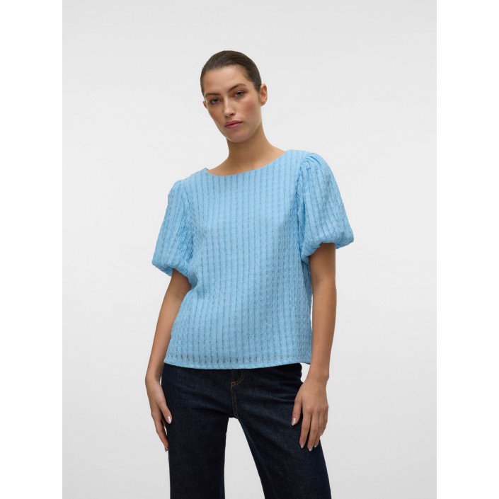 Vero Moda VMNOMI SS TOP JRS GA Airy Blue | Freewear VMNOMI SS TOP JRS GA - www.freewear.nl - Freewear