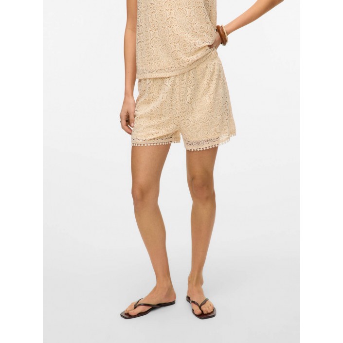 Vero Moda VMMAYA HW  SHORTS JRS Birch | Freewear VMMAYA HW  SHORTS JRS - www.freewear.nl - Freewear