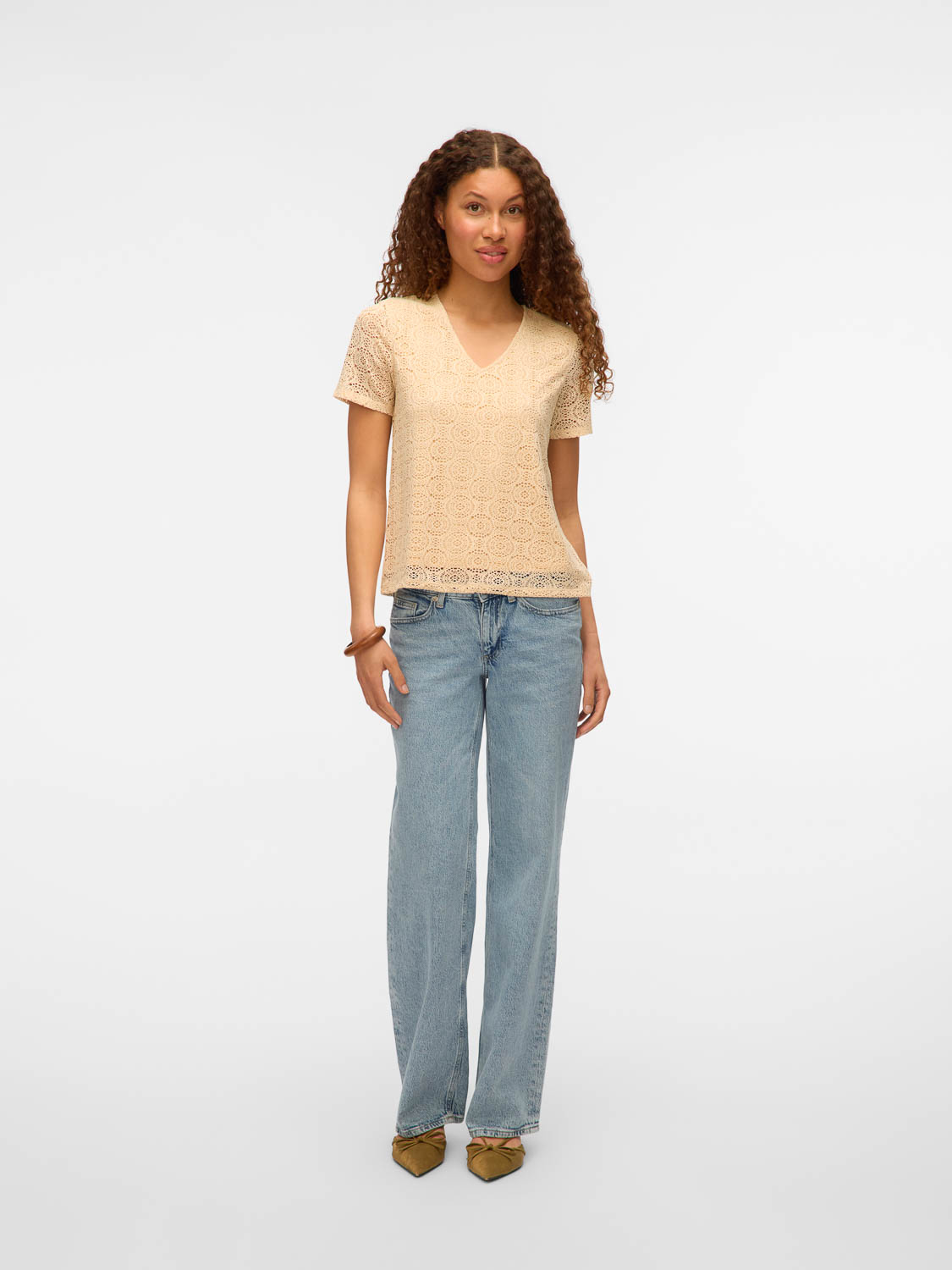 Vero moda Vmmaya Ss V Neck Top Jrs
