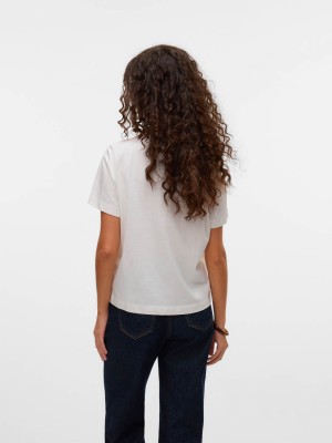 Vero Moda VMSOLVEI METTE SS TOP BOX JRS SPE G: Snow White/HEARTS | Freewear VMSOLVEI METTE SS TOP BOX JRS SPE G: - www.freewear.nl - Freewear