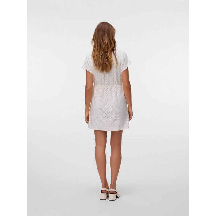Vero Moda VMTASSA SS SHORT DRESS JRS NOOS Snow White | Freewear VMTASSA SS SHORT DRESS JRS NOOS - www.freewear.nl - Freewear