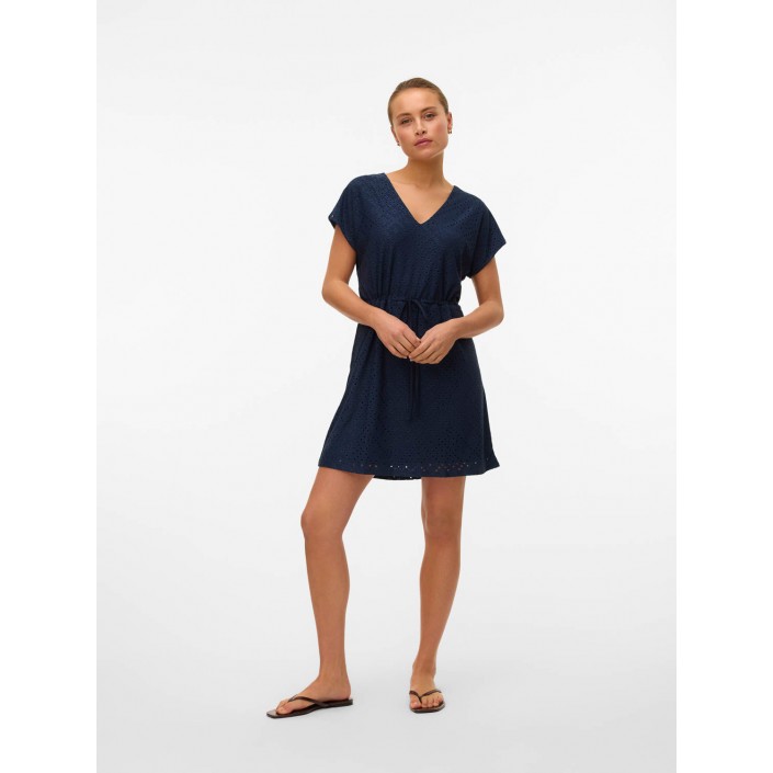 Vero Moda VMTASSA SS SHORT DRESS JRS NOOS Navy Blazer | Freewear VMTASSA SS SHORT DRESS JRS NOOS - www.freewear.nl - Freewear
