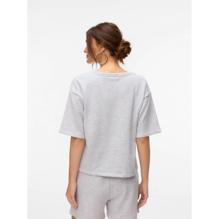 Vero Moda VMRONJA 2/4 SWEAT JRS GA NOOS Super Light Grey Melange | Freewear VMRONJA 2/4 SWEAT JRS GA NOOS - www.freewear.nl - Freewear