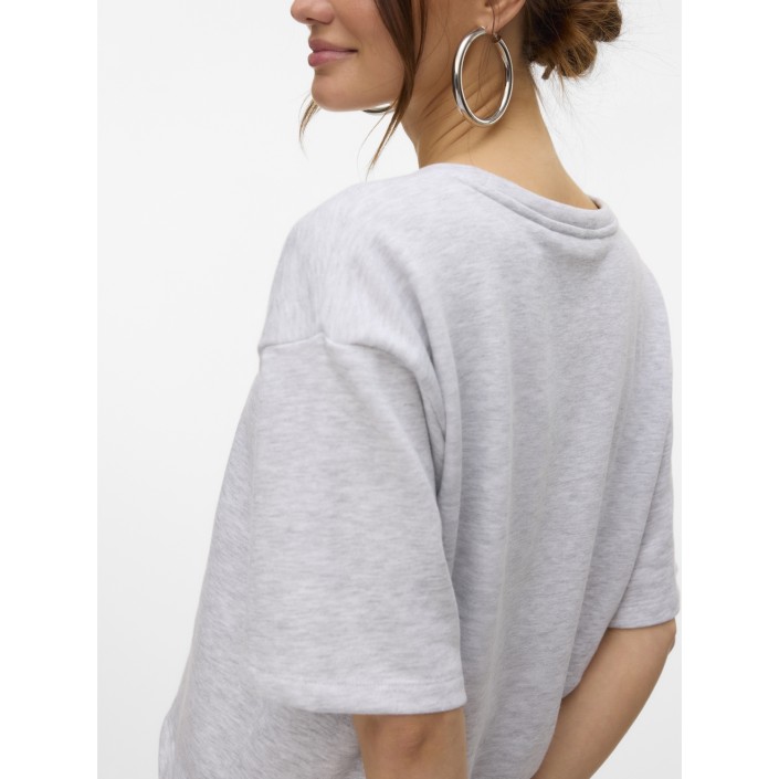 Vero Moda VMRONJA 2/4 SWEAT JRS GA NOOS Super Light Grey Melange | Freewear VMRONJA 2/4 SWEAT JRS GA NOOS - www.freewear.nl - Freewear