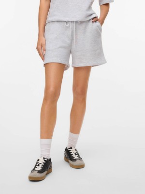 Vero Moda VMRONJA SHORTS JRS GA NOOS Super Light Grey Melange | Freewear VMRONJA SHORTS JRS GA NOOS - www.freewear.nl - Freewear