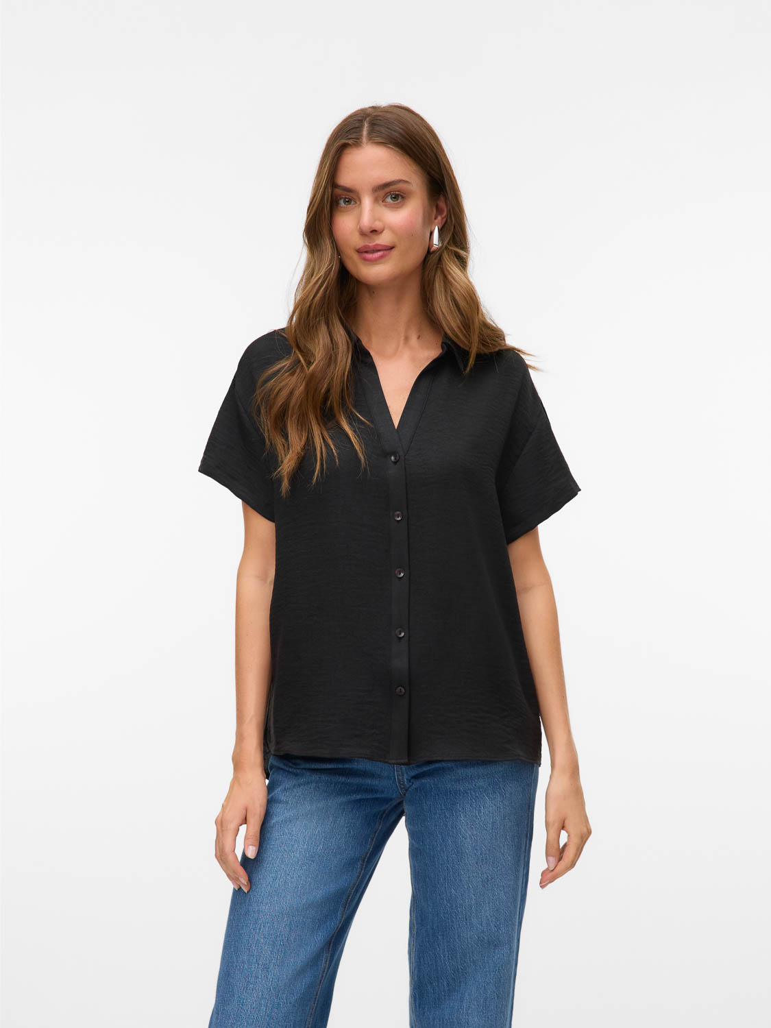 Vero moda Vmmelaney Queeny Ss Shirt Wvn Ga