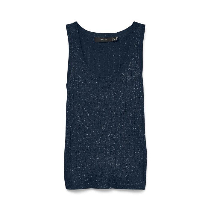 Vero Moda VMBLOW SL U-NECK PULLOVER GA SE Navy Blazer/W. SILVER | Freewear VMBLOW SL U-NECK PULLOVER GA SE - www.freewear.nl - Freewear