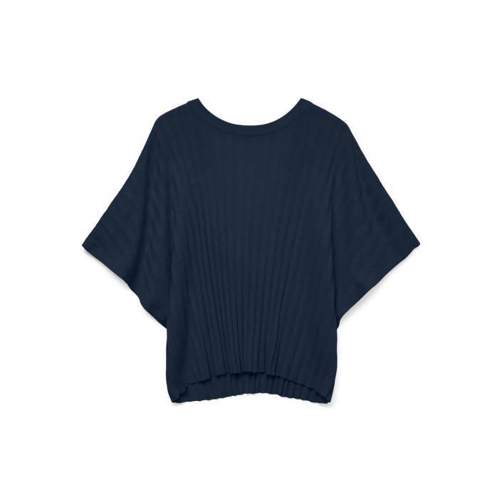 Vero Moda VMBARBADOS SS V-BACK PULLOVER GA SE Navy Blazer | Freewear VMBARBADOS SS V-BACK PULLOVER GA SE - www.freewear.nl - Freewear