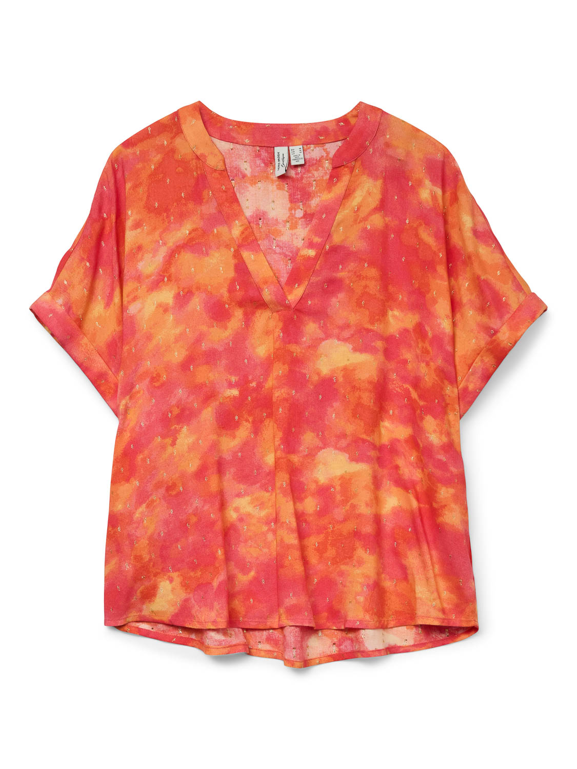 Vero moda Vmciana Ss V-neck Top Wvn Lcs Ga