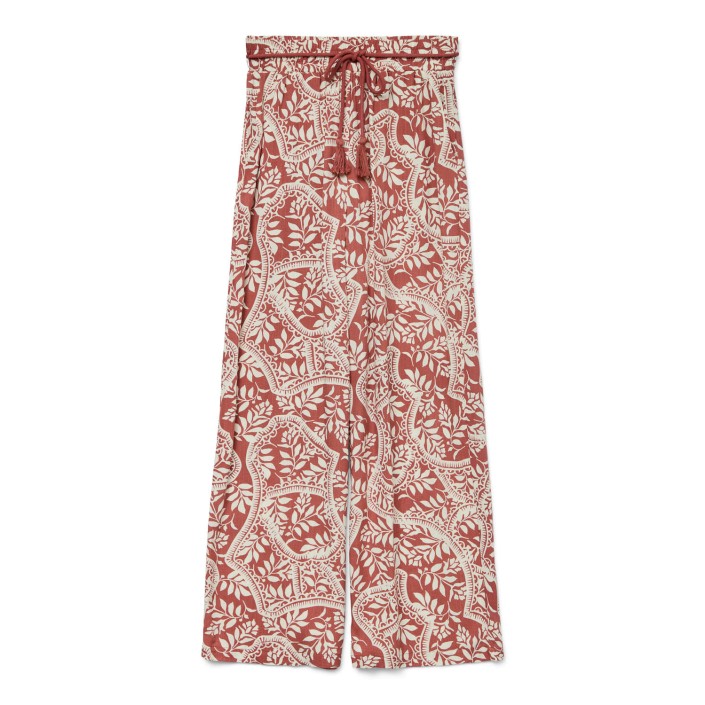 Vero Moda VMBALI HW WIDE PANTS WVN BTQ GA Marsala/BALI | Freewear VMBALI HW WIDE PANTS WVN BTQ GA - www.freewear.nl - Freewear