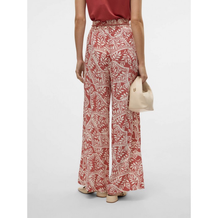 Vero Moda VMBALI HW WIDE PANTS WVN BTQ GA Marsala/BALI | Freewear VMBALI HW WIDE PANTS WVN BTQ GA - www.freewear.nl - Freewear