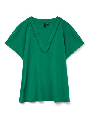 Vero Moda VMBELLA SS WIDE TOP WVN GA Bosphorus | Freewear VMBELLA SS WIDE TOP WVN GA - www.freewear.nl - Freewear