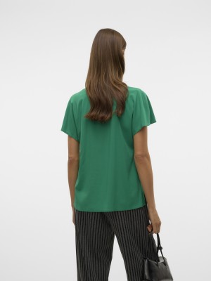 Vero Moda VMBELLA SS WIDE TOP WVN GA Bosphorus | Freewear VMBELLA SS WIDE TOP WVN GA - www.freewear.nl - Freewear