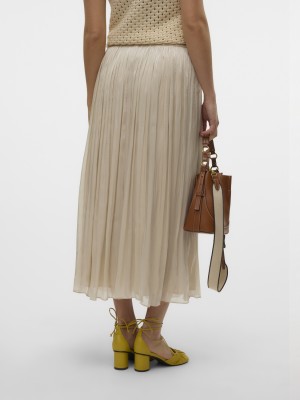 Vero Moda VMVIPS NW ANKLE SKIRT WVN CE GA Pumice Stone | Freewear VMVIPS NW ANKLE SKIRT WVN CE GA - www.freewear.nl - Freewear