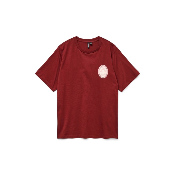 Vero Moda VMDORIS CATY SS TOP BOX JRS GA Syrah/PARADISE | Freewear VMDORIS CATY SS TOP BOX JRS GA - www.freewear.nl - Freewear