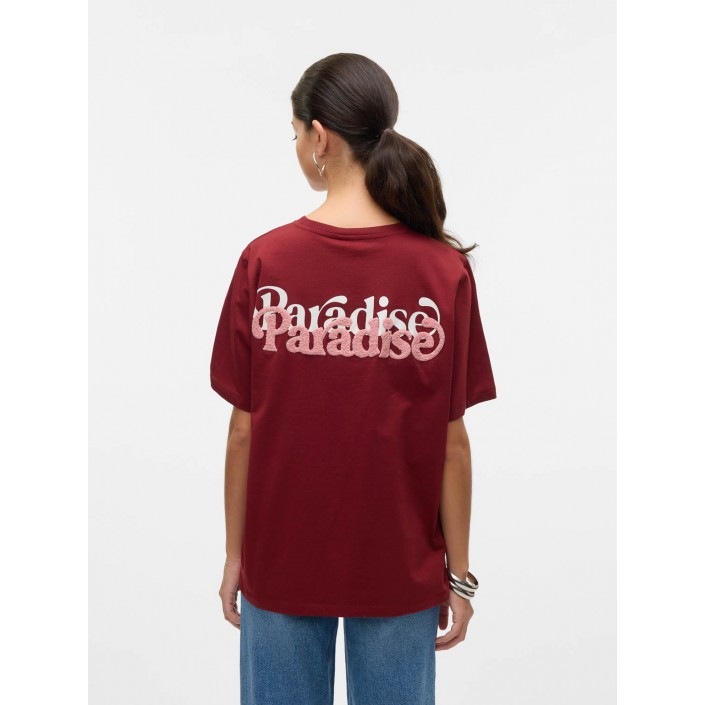 Vero Moda VMDORIS CATY SS TOP BOX JRS GA Syrah/PARADISE | Freewear VMDORIS CATY SS TOP BOX JRS GA - www.freewear.nl - Freewear