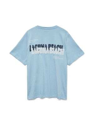Vero Moda VMDORIS CATY SS TOP BOX JRS GA Glacier Lake/LAGUNA BEACH | Freewear VMDORIS CATY SS TOP BOX JRS GA - www.freewear.nl - Freewear