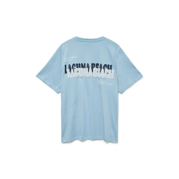 Vero Moda VMDORIS CATY SS TOP BOX JRS GA Glacier Lake/LAGUNA BEACH | Freewear VMDORIS CATY SS TOP BOX JRS GA - www.freewear.nl - Freewear