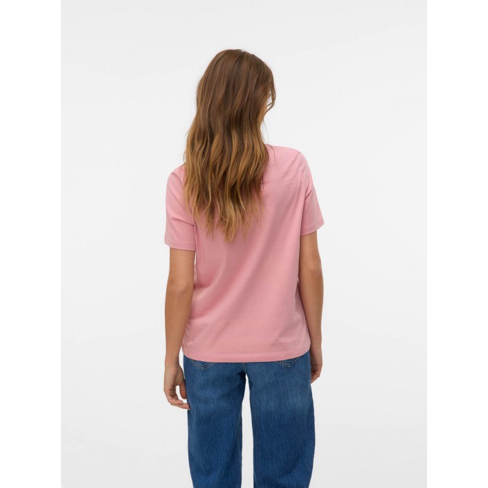 Vero Moda VMFRIGGA PAULINA SS TOP BOX JRS GA Rose Elegance/MORE SMILES | Freewear VMFRIGGA PAULINA SS TOP BOX JRS GA - www.freewear.nl - Freewear