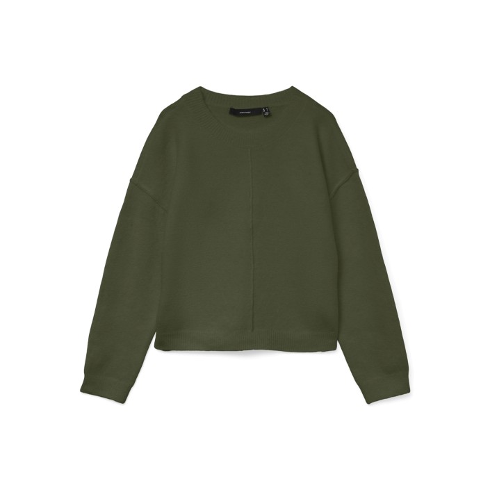 Vero Moda VMBESTI LS O-NECK PULLOVER BOO Grape Leaf/W. MELANGE | Freewear VMBESTI LS O-NECK PULLOVER BOO - www.freewear.nl - Freewear