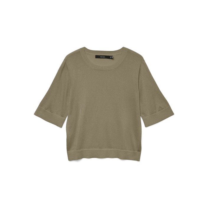 Vero Moda VMMARSALASHINE 2/4 O-NECK PULLOVER : Mermaid/W. SILVER LUREX | Freewear VMMARSALASHINE 2/4 O-NECK PULLOVER : - www.freewear.nl - Freewear