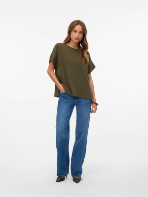 Vero Moda VMHALI SS TOP JRS Grape Leaf | Freewear VMHALI SS TOP JRS - www.freewear.nl - Freewear