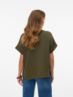 Vero Moda VMHALI SS TOP JRS Grape Leaf | Freewear VMHALI SS TOP JRS - www.freewear.nl - Freewear