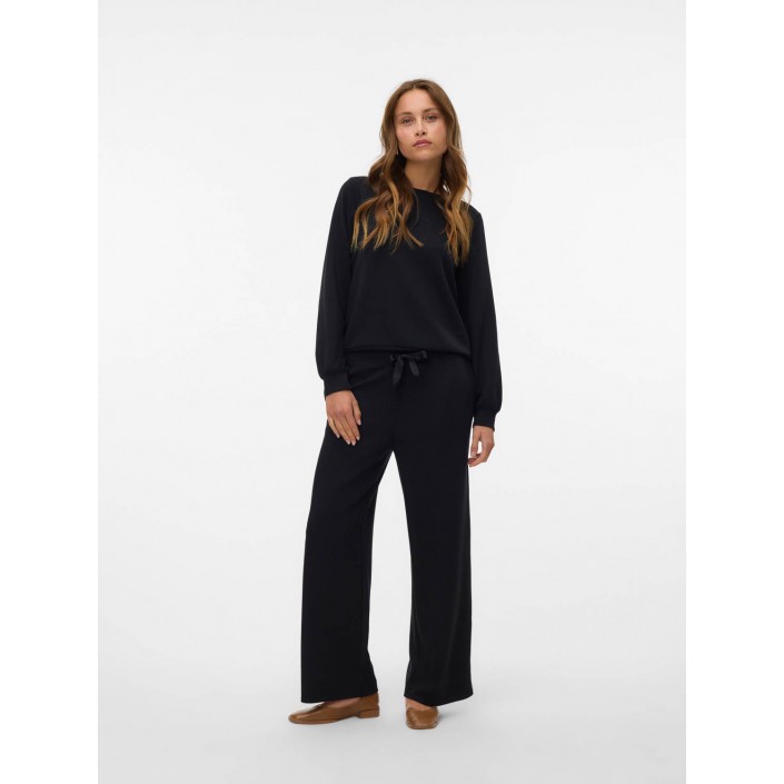 Vero Moda VMHALI HW WIDE PANT JRS GA BOO Black | Freewear VMHALI HW WIDE PANT JRS GA BOO - www.freewear.nl - Freewear