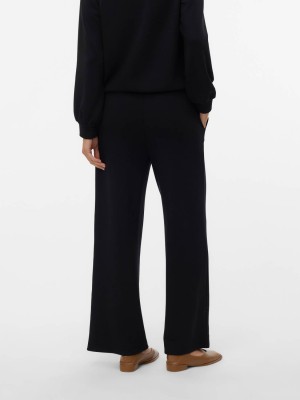 Vero Moda VMHALI HW WIDE PANT JRS GA BOO Black | Freewear VMHALI HW WIDE PANT JRS GA BOO - www.freewear.nl - Freewear