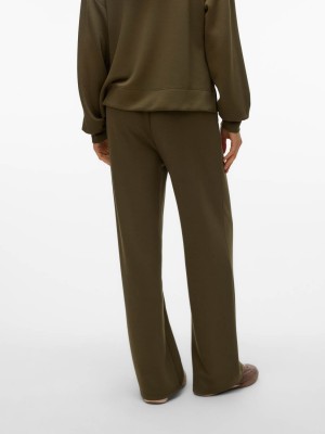 Vero Moda VMHALI HW WIDE PANT JRS GA BOO Grape Leaf | Freewear VMHALI HW WIDE PANT JRS GA BOO - www.freewear.nl - Freewear