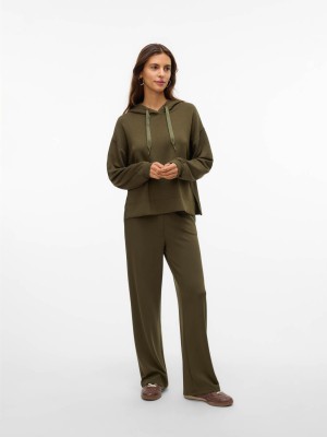 Vero Moda VMHALI HW WIDE PANT JRS GA BOO Grape Leaf | Freewear VMHALI HW WIDE PANT JRS GA BOO - www.freewear.nl - Freewear