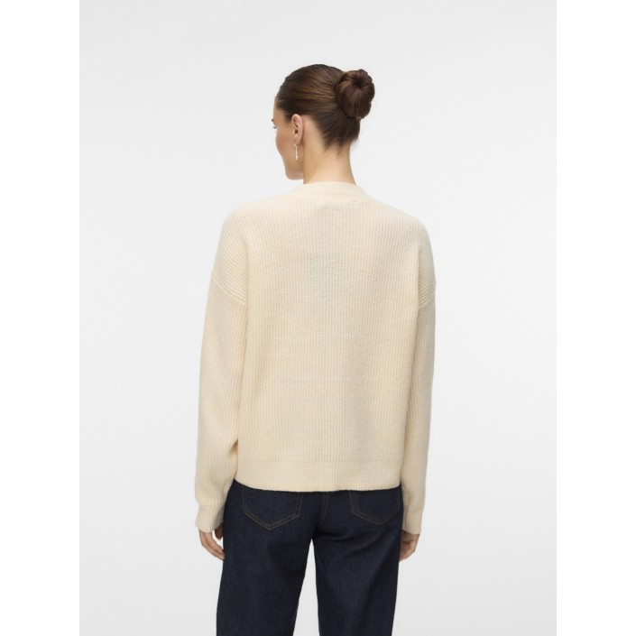 Vero Moda VMARIES LS V-NECK CARDIGAN BF Birch | Freewear VMARIES LS V-NECK CARDIGAN BF - www.freewear.nl - Freewear