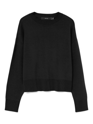 Vero Moda VMGOLD ART LS O-NECK PULLOVER Black | Freewear VMGOLD ART LS O-NECK PULLOVER - www.freewear.nl - Freewear