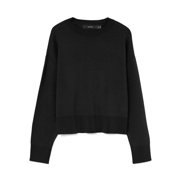 Vero Moda VMGOLD ART LS O-NECK PULLOVER Black | Freewear VMGOLD ART LS O-NECK PULLOVER - www.freewear.nl - Freewear
