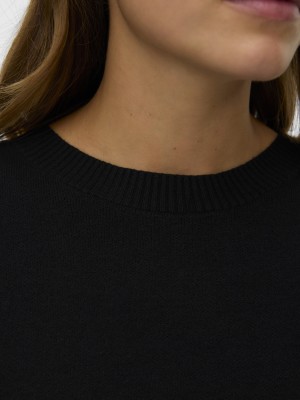 Vero Moda VMGOLD ART LS O-NECK PULLOVER Black | Freewear VMGOLD ART LS O-NECK PULLOVER - www.freewear.nl - Freewear