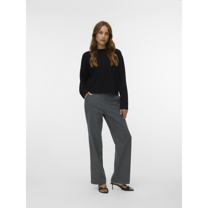 Vero Moda VMGOLD ART LS O-NECK PULLOVER Black | Freewear VMGOLD ART LS O-NECK PULLOVER - www.freewear.nl - Freewear