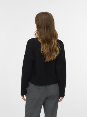 Vero Moda VMGOLD ART LS O-NECK PULLOVER Black | Freewear VMGOLD ART LS O-NECK PULLOVER - www.freewear.nl - Freewear