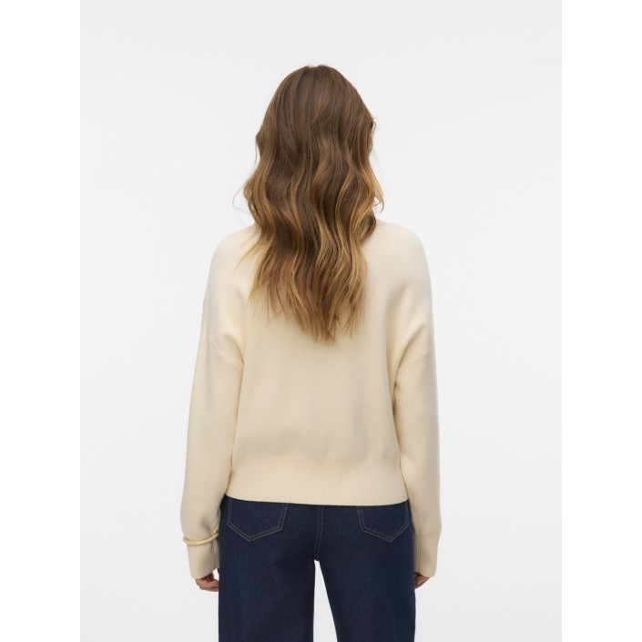 Vero Moda VMGOLD ART LS O-NECK PULLOVER Birch | Freewear VMGOLD ART LS O-NECK PULLOVER - www.freewear.nl - Freewear