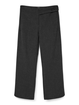 Vero Moda VMBESTIE MW WIDE STRAP PANT Dark Grey Melange/AS OFFER SAMPL | Freewear VMBESTIE MW WIDE STRAP PANT - www.freewear.nl - Freewear