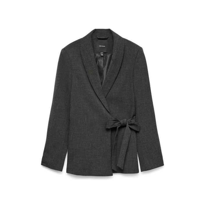 Vero Moda VMBESTIE LS LOOSE STRAP BLAZER Dark Grey Melange/AS OFFER SAMPL | Freewear VMBESTIE LS LOOSE STRAP BLAZER - www.freewear.nl - Freewear
