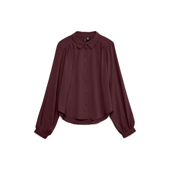 Vero Moda VMANI LS SHIRT WVN GA Winetasting | Freewear VMANI LS SHIRT WVN GA - www.freewear.nl - Freewear