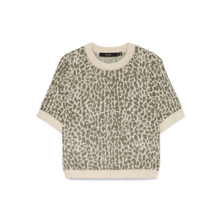 Vero Moda VMWOW 2/4 O-NECK PULLOVER Birch/W. MERMAID | Freewear VMWOW 2/4 O-NECK PULLOVER - www.freewear.nl - Freewear