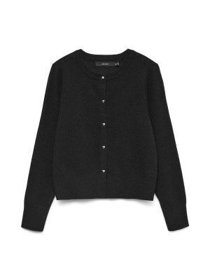 Vero Moda VMKACY LS O-NECK CARDIGAN Black | Freewear VMKACY LS O-NECK CARDIGAN - www.freewear.nl - Freewear