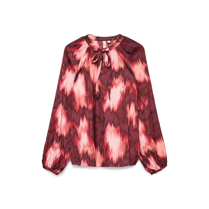 Vero Moda VMGERNA L/S TOP WVN LCS Winetasting/Gerna | Freewear VMGERNA L/S TOP WVN LCS - www.freewear.nl - Freewear