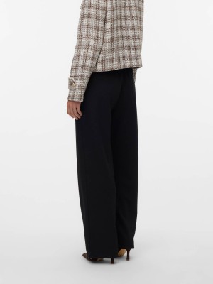 Vero Moda VMHEATHER MW PANT WVN BTQ GA Black | Freewear VMHEATHER MW PANT WVN BTQ GA - www.freewear.nl - Freewear