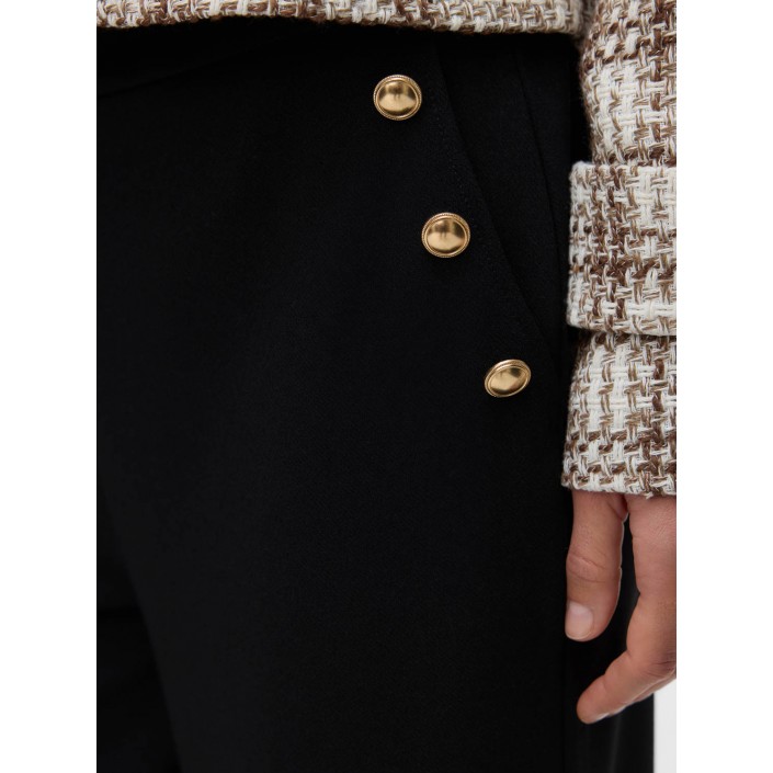 Vero Moda VMHEATHER MW PANT WVN BTQ GA Black | Freewear VMHEATHER MW PANT WVN BTQ GA - www.freewear.nl - Freewear