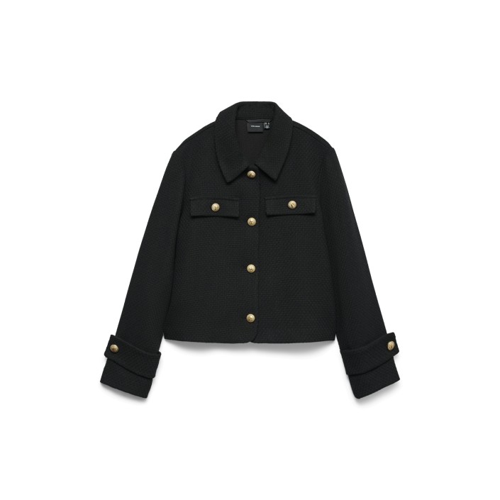 Vero Moda VMZILJAFIE SHORT JACKET Black | Freewear VMZILJAFIE SHORT JACKET - www.freewear.nl - Freewear
