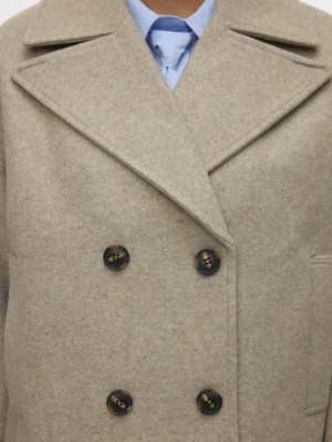 Vero Moda VMVINCELINE SHORT JACKET NOOS Silver Mink/MELANGE | Freewear VMVINCELINE SHORT JACKET NOOS - www.freewear.nl - Freewear